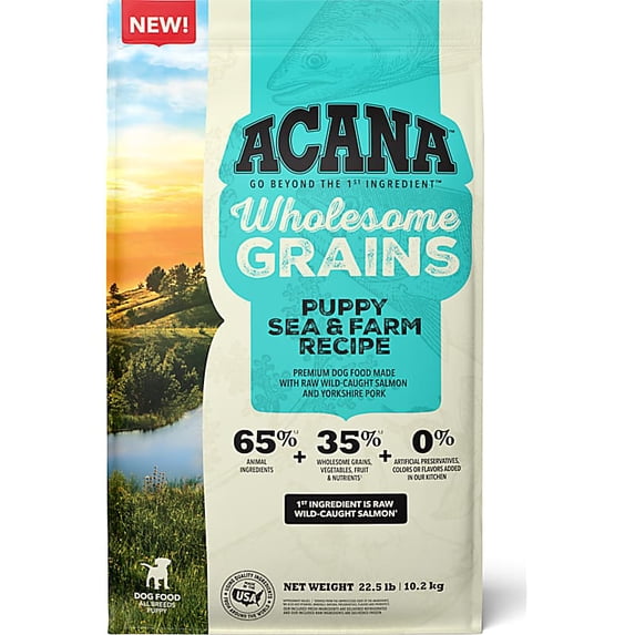 Wholesome Grains Puppy Sea & Farm Recipe Dry Dog Food 22.5 lbs.