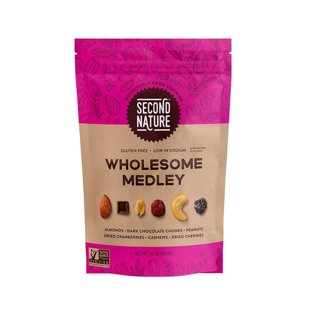 Wholesome Medley Trail Mix Healthy Nuts Blend 30 oz Resealable