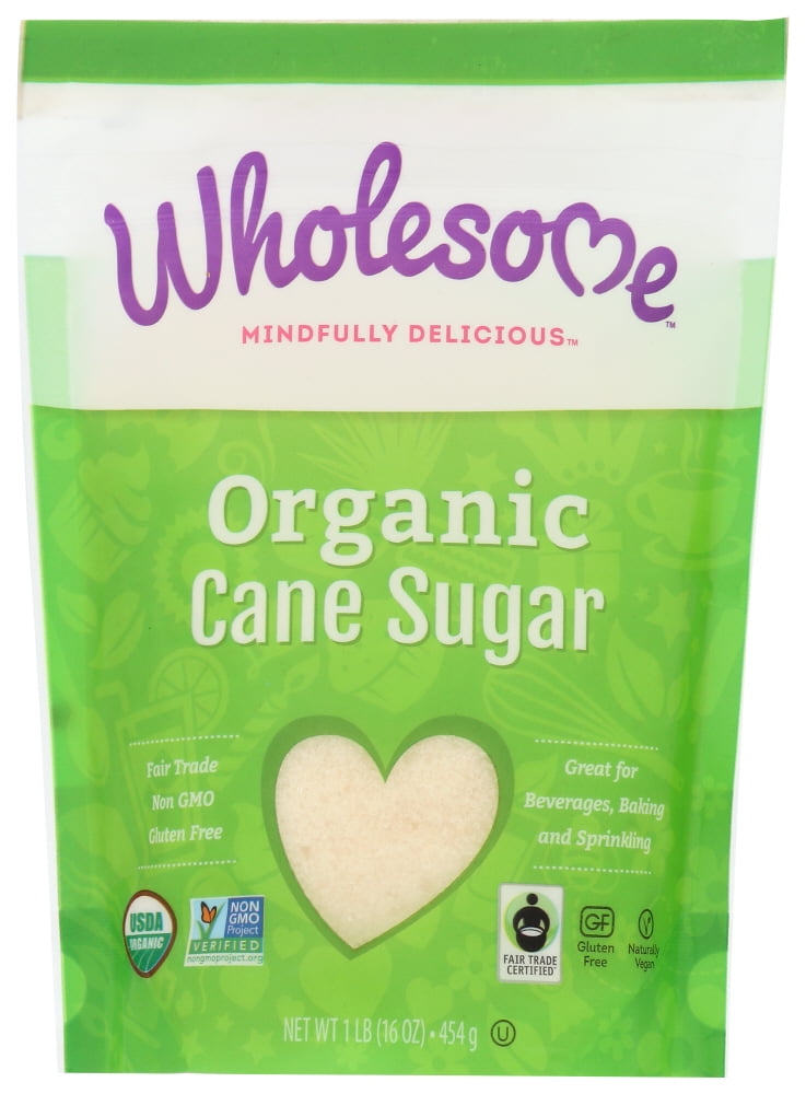 Wholesome! Organic Cane Sugar, Evaporated Cane Juice, 16 Oz