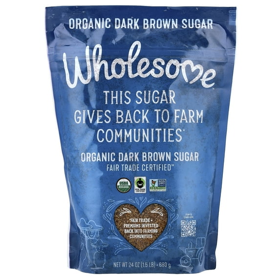 Wholesome! Organic Dark Brown Sugar, 1.5 Lbs.