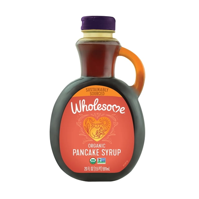 Wholesome Organic Pancake Syrup, Non GMO, Gluten Free, No Corn Syrup