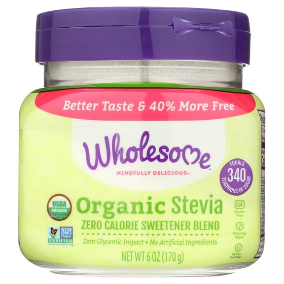 Wholesome Organic Stevia Zero Calorie Sweetener Blend, 6 Oz