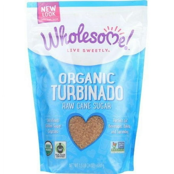 Wholesome! Organic Turbinado Raw Cane Sugar, 1.5 oz