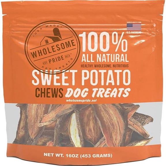 Wholesome Pride Sweet Potato Chew Dog Treats, 16 oz.