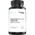 thumbnail image 1 of Wholesome Story Magnesium Glycinate, Zinc, & Vitamin B6 Supplement for PMS & Immune Support, 60 Caps, 1 of 9