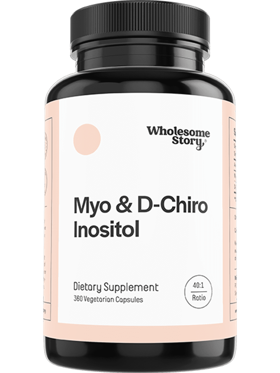 Wholesome Story Myo-Inositol & D-Chiro Inositol Ovarian Support Supplement for Women, 360 Caps