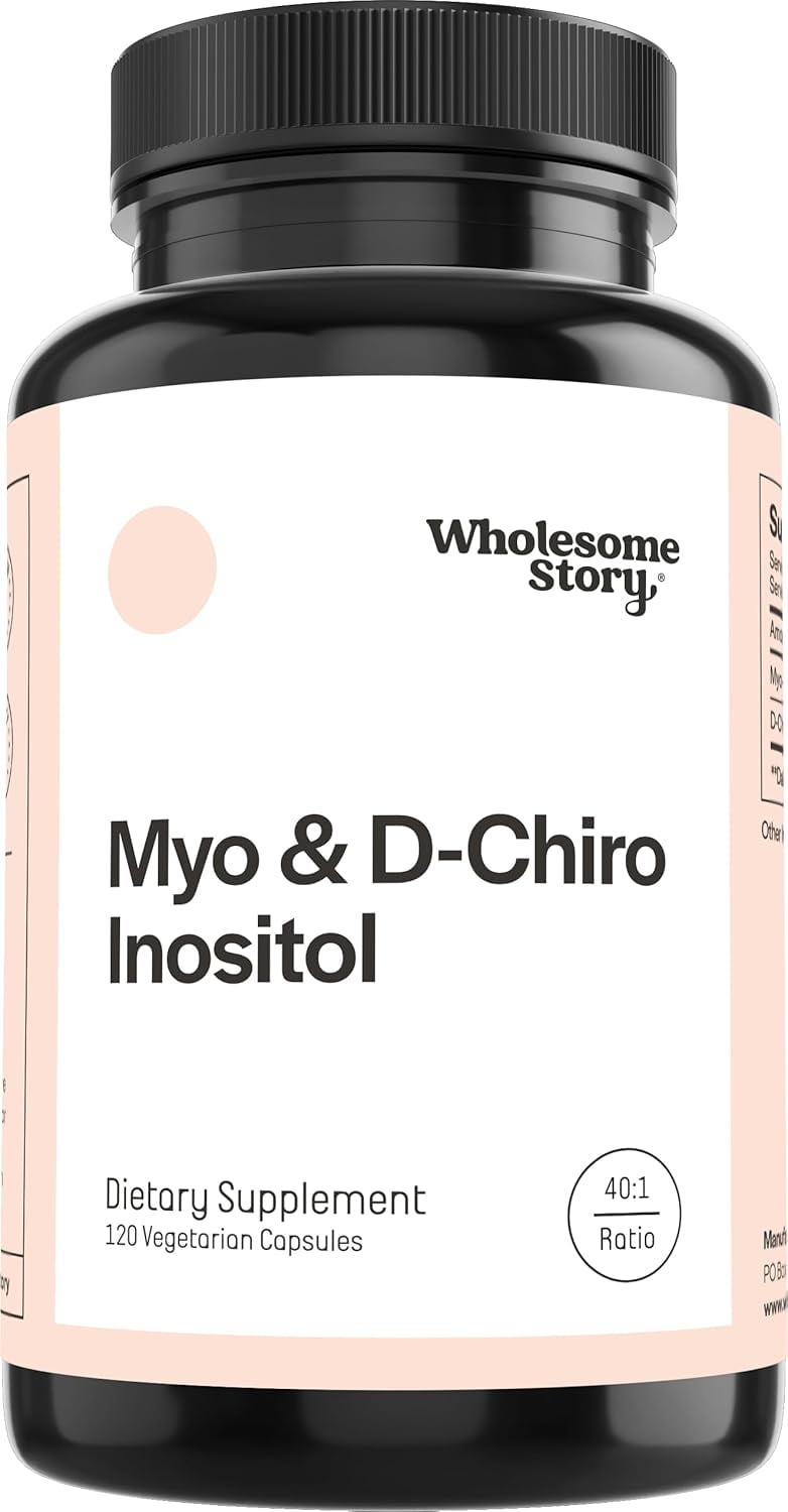 Wholesome Story Myo-Inositol & D-Chiro Inositol | Hormonal Balance & Ovarian Function -Women |120 Ct