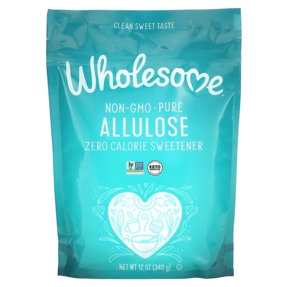 Wholesome Sweeteners, Allulose, Zero Calorie Sweetener, 12 oz Pack of 4