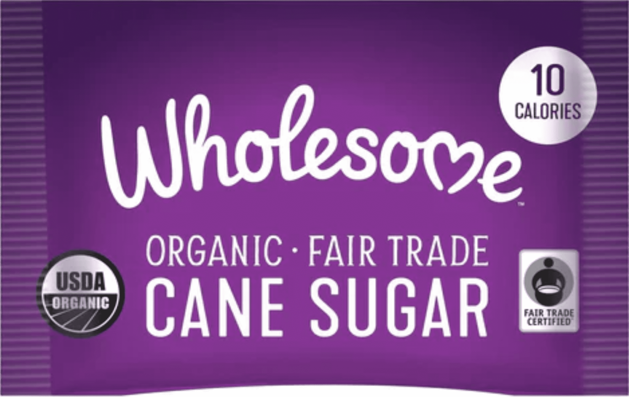 Wholesome Sweeteners Organic Cane Sugar Packet, Non-GMO, Vegan, 2. 6 Gram -- 1000 per Case.