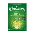 thumbnail image 1 of Wholesome Sweeteners, Organic Stevia, Zero Calorie Sweetener Blend, 75 Individual Packets, 2.64 oz Pack of 2, 1 of 9