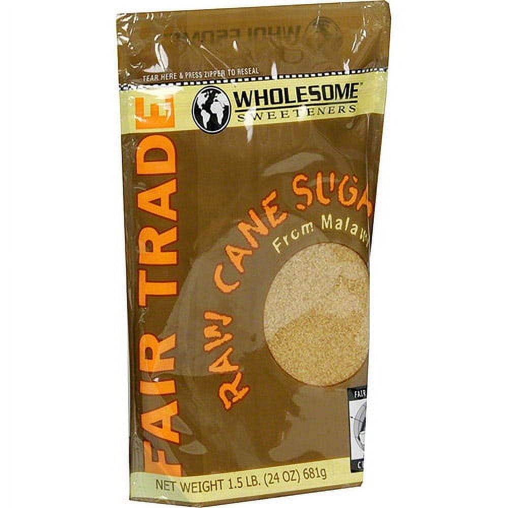 Wholesome Sweeteners Raw Cane Sugar, 24 oz (Pack of 6)