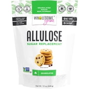 Wholesome Yum Allulose Sweetener - Natural Granulated Sugar Substitute - Keto, Non GMO, Zero Carb, Zero Calorie, No Aftertaste Tummy Friendly (12 oz)