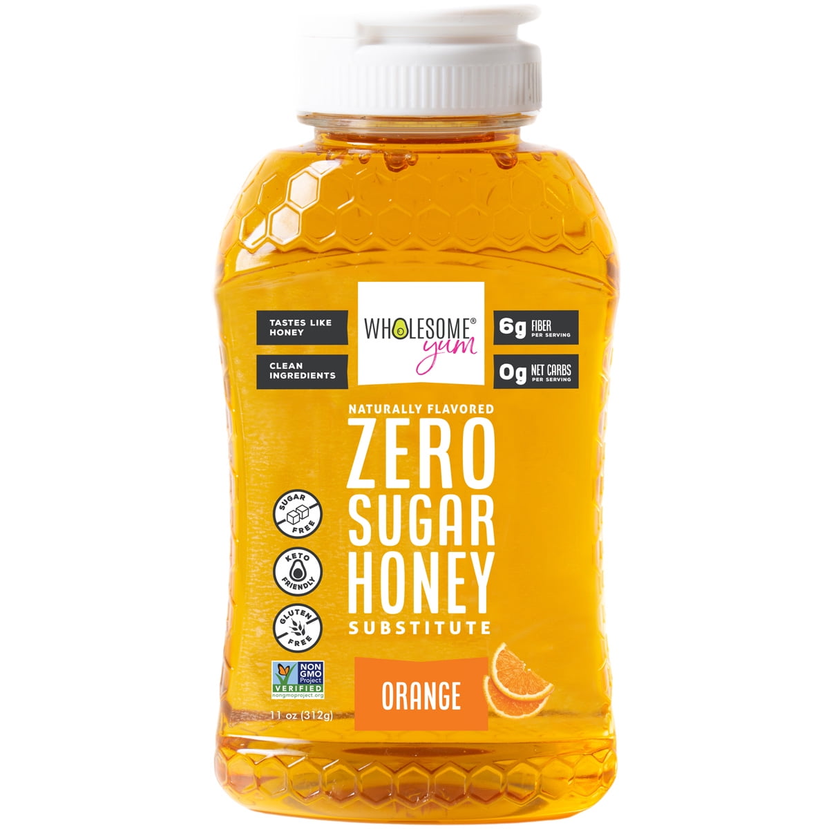 Walmart Black Friday Deals 2025 - Wholesome Yum Zero Sugar Honey Substitute - Natural Sweetener, Allulose & Monk Fruit, 11 oz