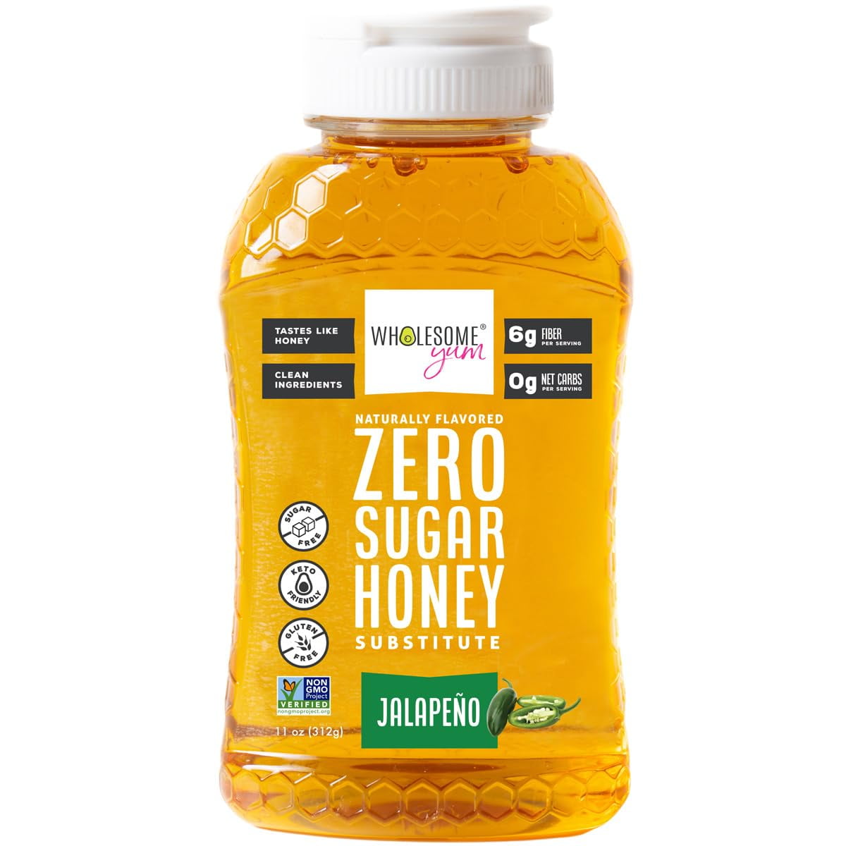 Wholesome Yum Zero Sugar Honey Substitute (Keto Honey) Spicy Jalapeno