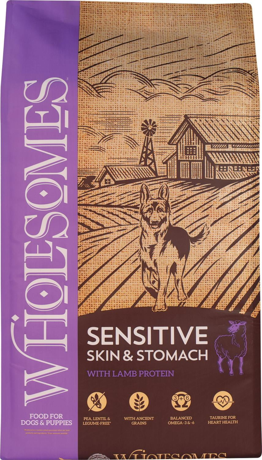 Wholesomes Lamb Recipe Dry Dog Food for Healthy Coat & Gut Health, All