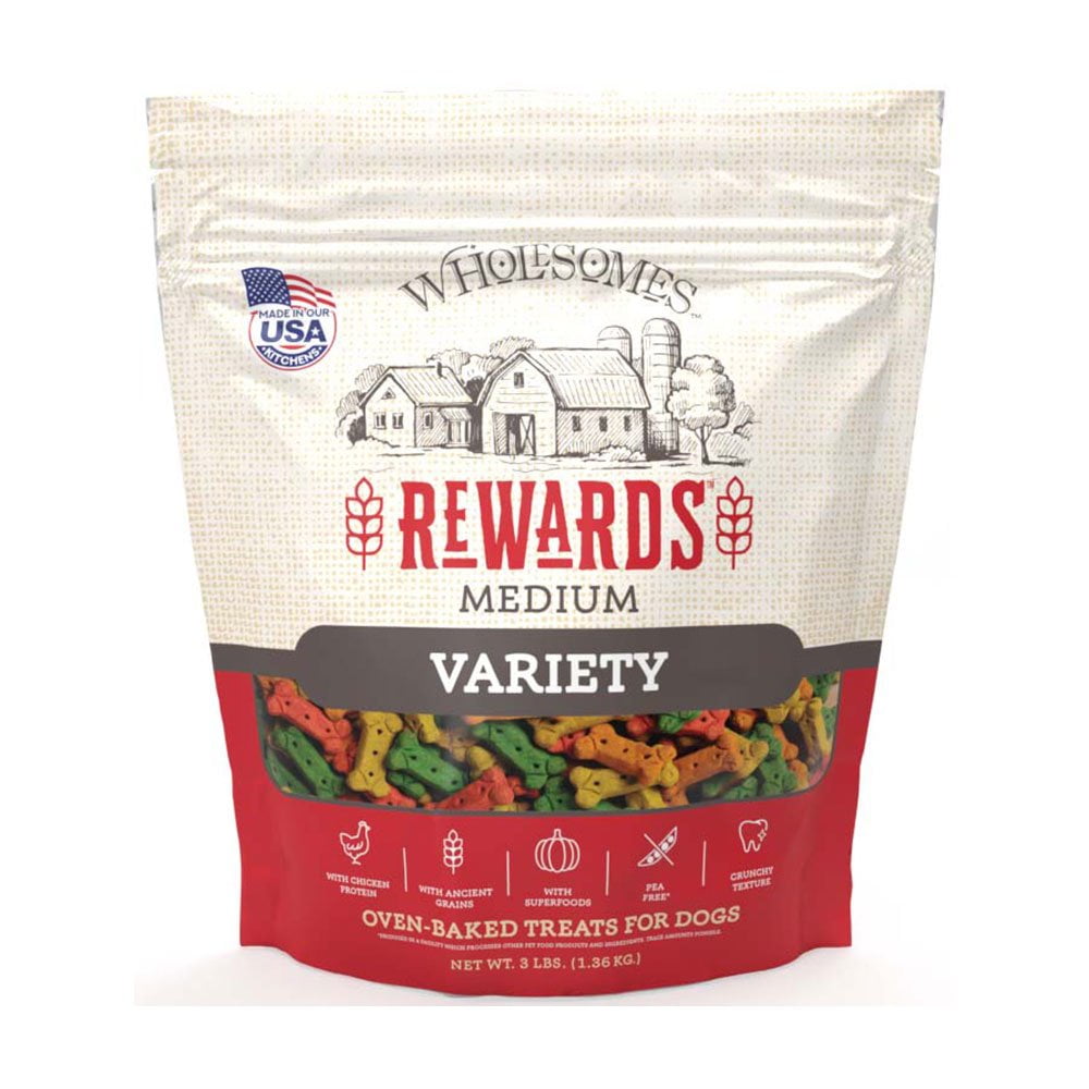 Wholesomes Rewards Dog Treats (Medium Variety, 3 lb)