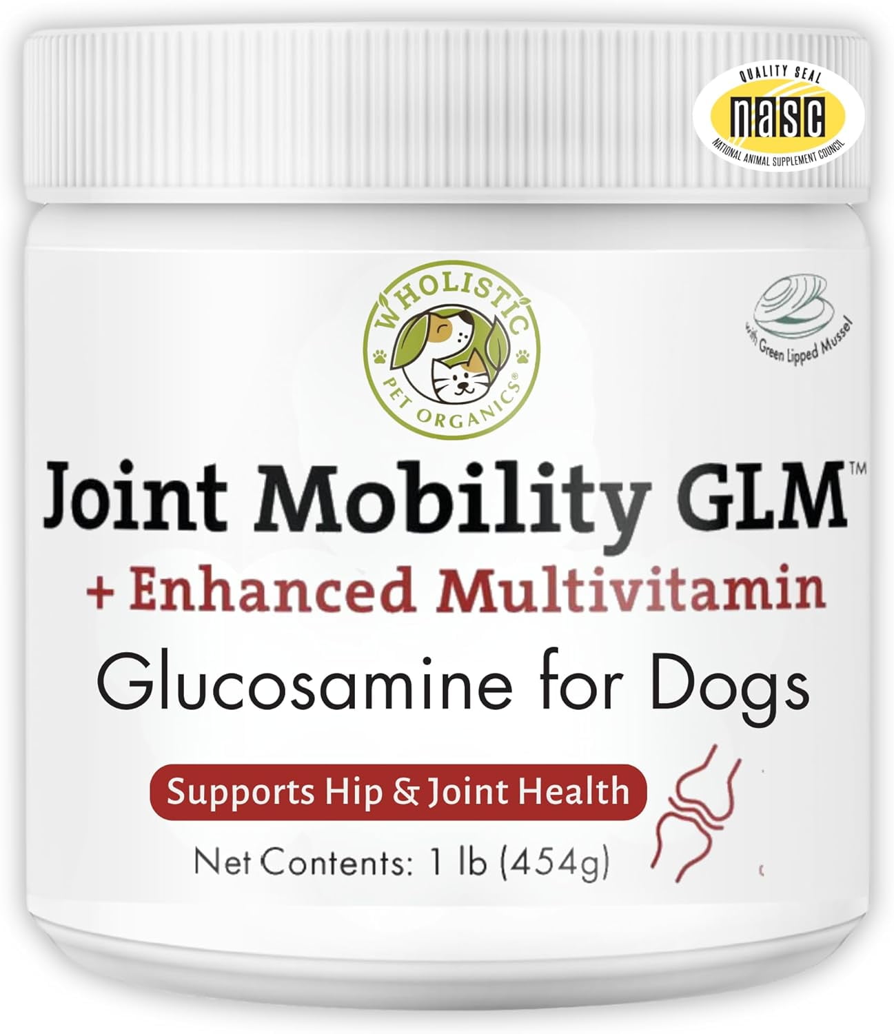 Wholistic Pet Organics Joint Mobility Dog Supplement - 1 Lb - Hip and Joint Health
