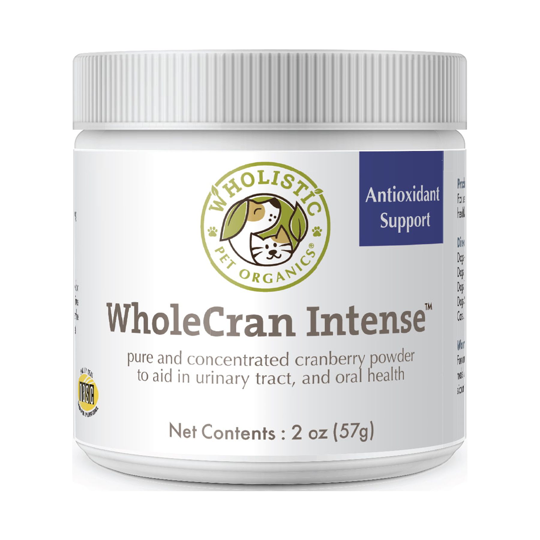 Wholistic Pet Organics WholeCran Intense Organic Cranberry Powder for