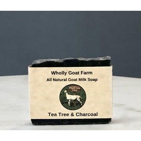 Wholly Goat Farm - Goat Milk Soap - Tea Tree & Charcoal