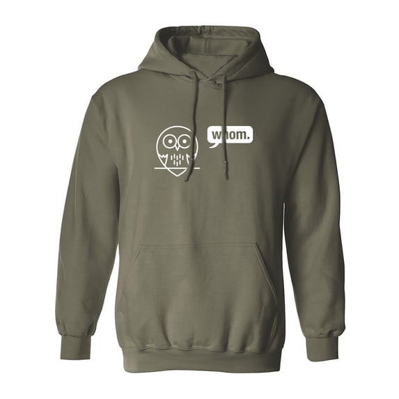 Whom (owl) Adult Hooded Sweatshirt