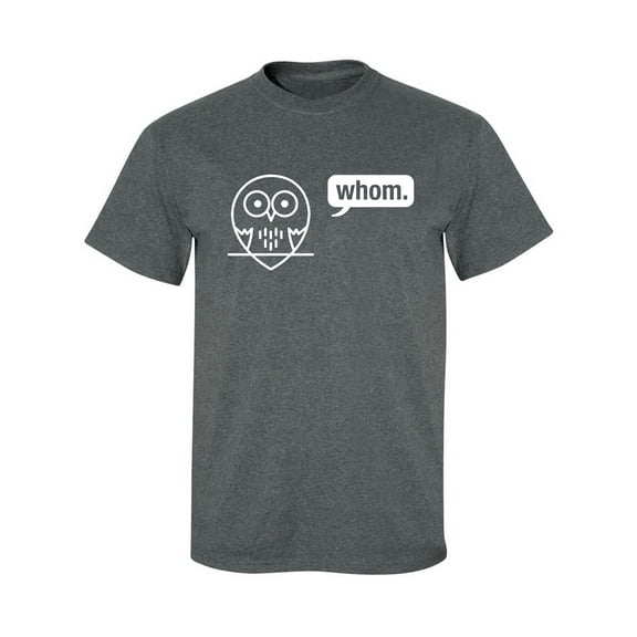 Whom (owl) Adult Short Sleeve T-shirt
