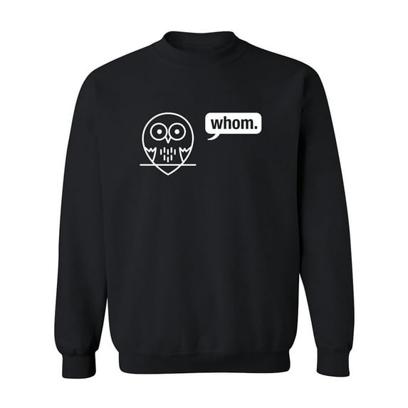 Whom (owl) Crewneck Sweatshirt