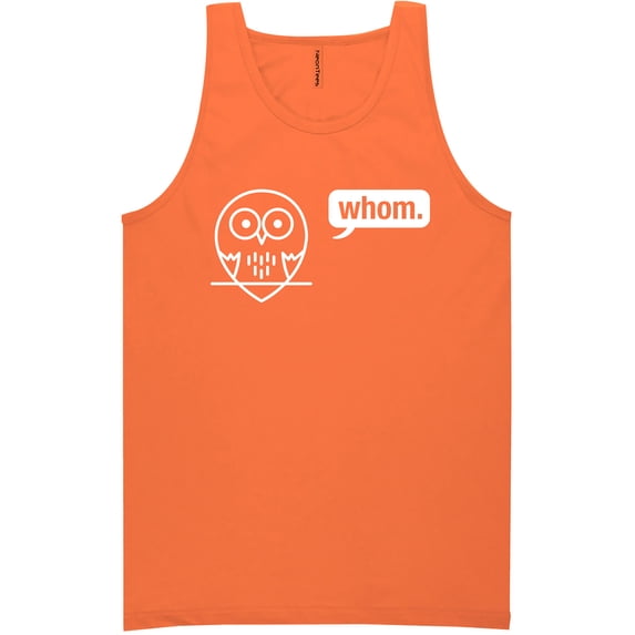 Whom (owl) Neon Tank Top