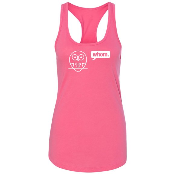 Whom (owl) Racerback Tank