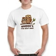 thumbnail image 1 of Whoooo's The Best Dad? T-Shirt Men -Smartprints Designs, Male x-Large, 1 of 4