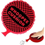 Whoopie Cushion, 8" Woopie Cushion, Self Inflating Whoopee Cushion, Novelty Prank Fart Cushion for Hilarious Gags and Parties, Red
