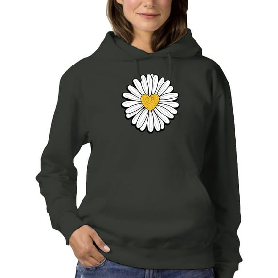 Whoopsie Daisy Heart Core Hoodie Women -Image by Shutterstock, Female Small
