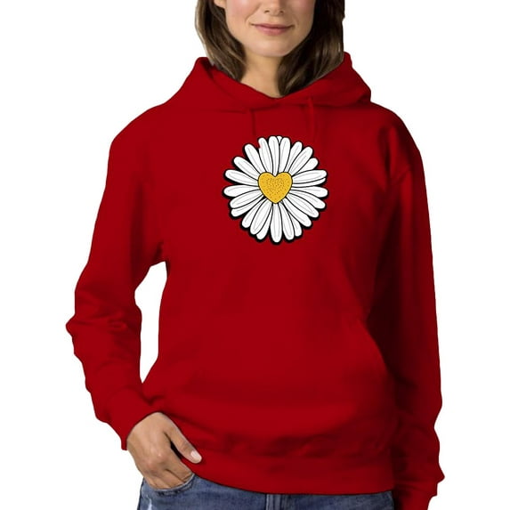 Whoopsie Daisy Heart Core Hoodie Women -Image by Shutterstock, Female XX-Large