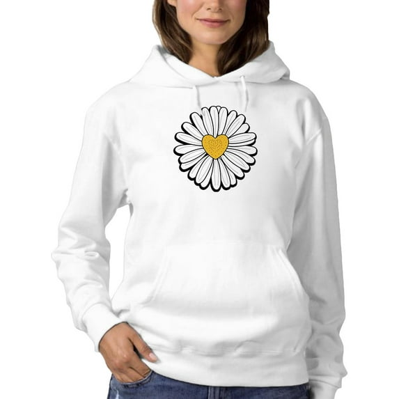 Whoopsie Daisy Heart Core Hoodie Women -Image by Shutterstock, Female x-Large