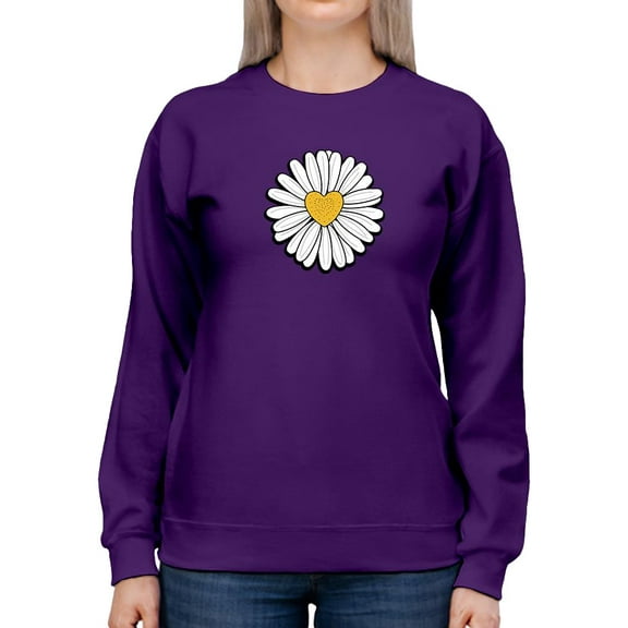 Whoopsie Daisy Heart Core Sweatshirt Women -Image by Shutterstock, Female Large