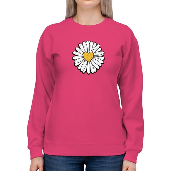 Whoopsie Daisy Heart Core Sweatshirt Women -Image by Shutterstock, Female Medium