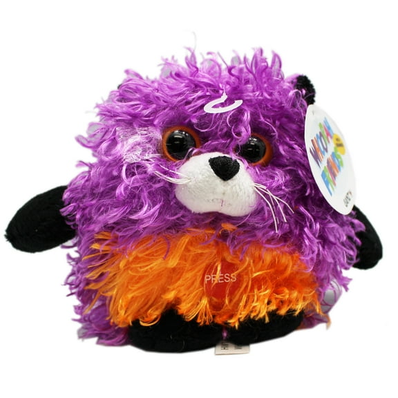 Whoorah Friends Violet and Orange Meowing Cat Plush Toy (5in)