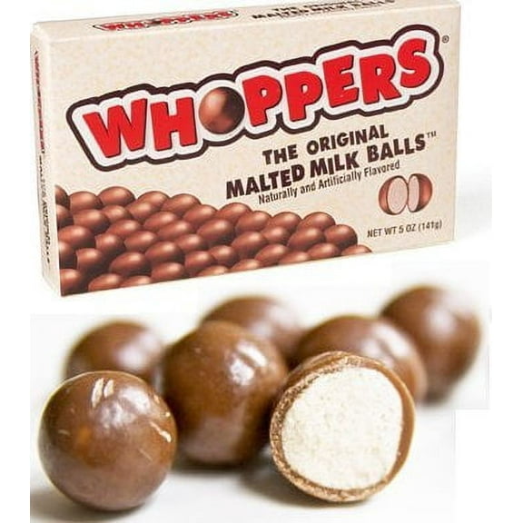 Whoppers Malted Milk Balls, 5-Ounce Box (Pack of 2)