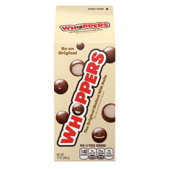 Whoppers, Malted Milk Balls Chocolate Candy, 12 Oz. (Pack of 3)