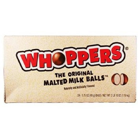 Whoppers, Malted Milk Balls, Count 24 (1.75 oz) - Chocolate Candy / Grab Varieties & Flavors