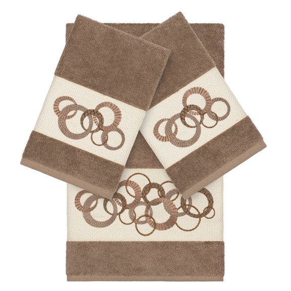 Whorl Embellished Towel