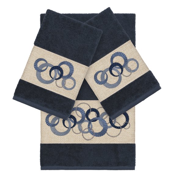 Whorl Embellished Towel