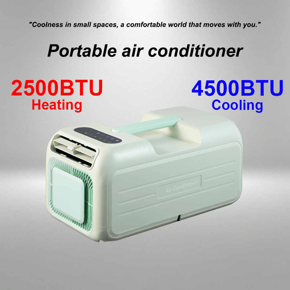 Whos 4500BTU Portable Air Conditioner for Tent, Camping, RV. Low Noise, Remote Control.Operates Quietly, Energy-Saving.