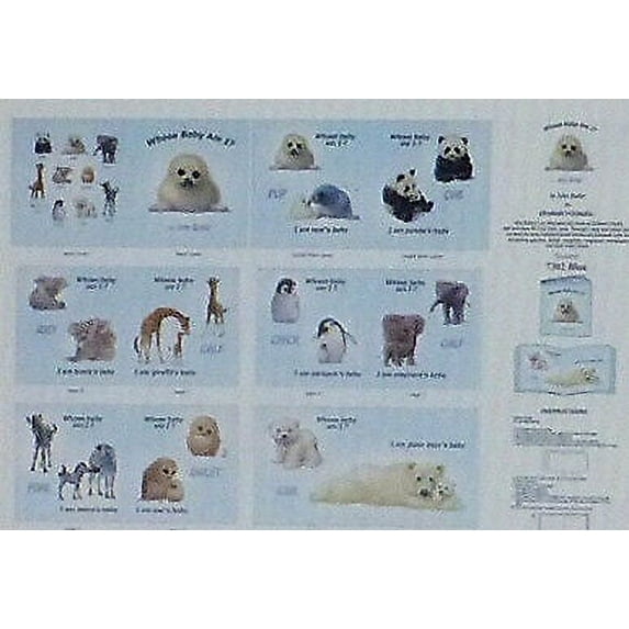 Whose Baby Am I Panel 36 x 44 by Elizabeth's Studio Cotton Fabric for Sew