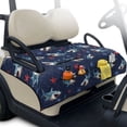thumbnail image 1 of Whosucclay 4 Convenient Pockets Club Car Seat Covers for Ds Precedent Tempo EZGO, Non-Slip Golf Cart Accessories Quick Dry Seat Towel, Shark Star Pattern, 1 of 9