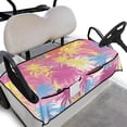 thumbnail image 1 of Whosucclay 4 Pockets Golf Cart Seat Cover for All Weather Off-Road, Anti-Scratch Breathable Golf Cart Seat Protector, Rainbow Palm Jungle, 1 of 7