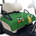 thumbnail image 1 of Whosucclay 4 Pockets Golf Cart Towel Blanket for Club Car Club Cars, Easy Carry Golf Cart Seat Covers Travel-friendly Golf Cart Seat Blanket, Golf Club Print, 1 of 9