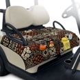 thumbnail image 1 of Whosucclay Abstract Floral Patchwork Quilted Seat Covers, All-Weather Protection Seat Blanket 4 Storage Pockets Accessories for Club Car EZGO, 1 of 9