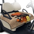 thumbnail image 1 of Whosucclay Abstract Rustic Deer Golf Cart Blanket Golf Cart Accessories, 4 Storage Pockets Golf Cart Seat Towel for Club Car Ds Precedent Tempo EZGO 2 Person Carts, 1 of 9