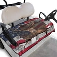 thumbnail image 1 of Whosucclay American Deer Art Easy Remove Golf Cart Seat Protector Breathable for Club Car Yamaha EZGO Icon, Elastic Golf Cart Seat Cover, 1 of 7