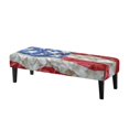 thumbnail image 1 of Whosucclay American Flag Print Stretch Dining Bench Cover, 4th of July Water Resistant Bench Slipcover, Removable Bench Protector, Rectangle Bench Covers for Bedroom, Hotel, Party, 1 of 7